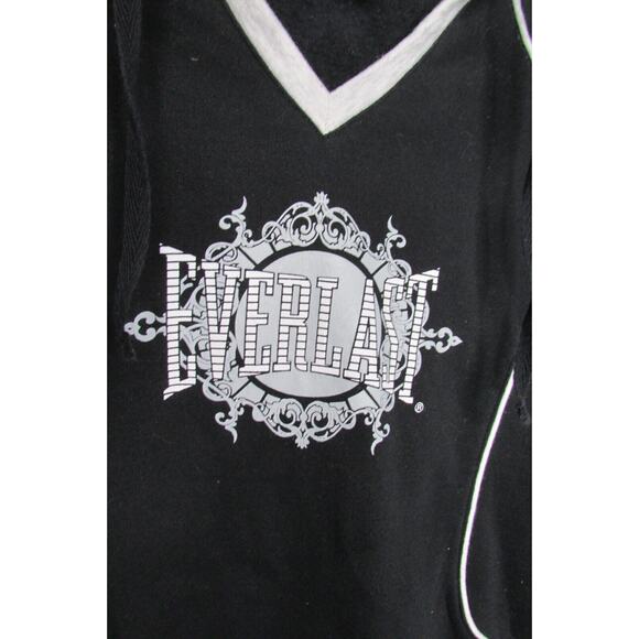 Everlast Sport Hoodie Pullover Size Medium Athletic Stretch Black Pullover - Picture 3 of 8